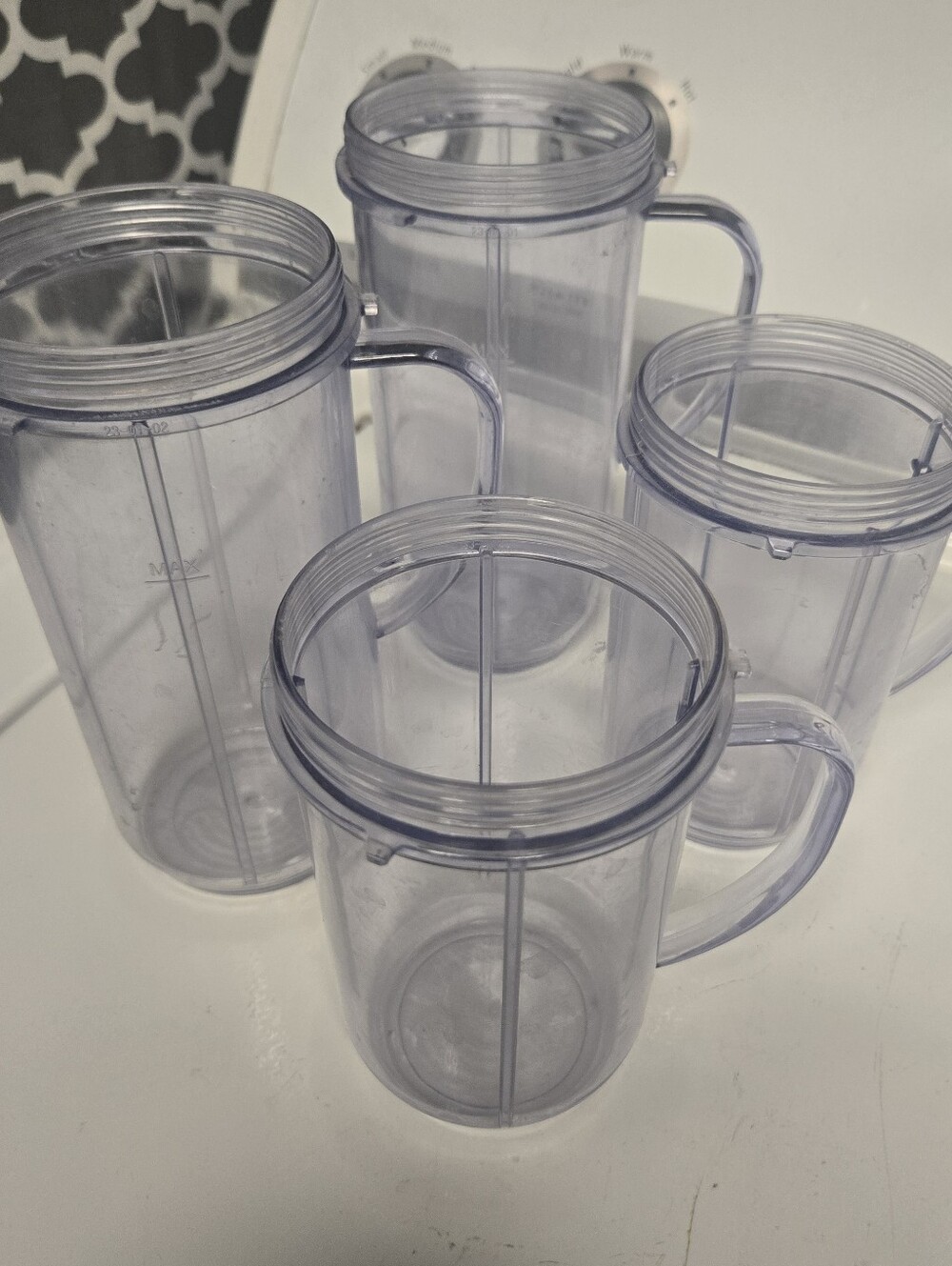 4 Magic Bullet blender cups